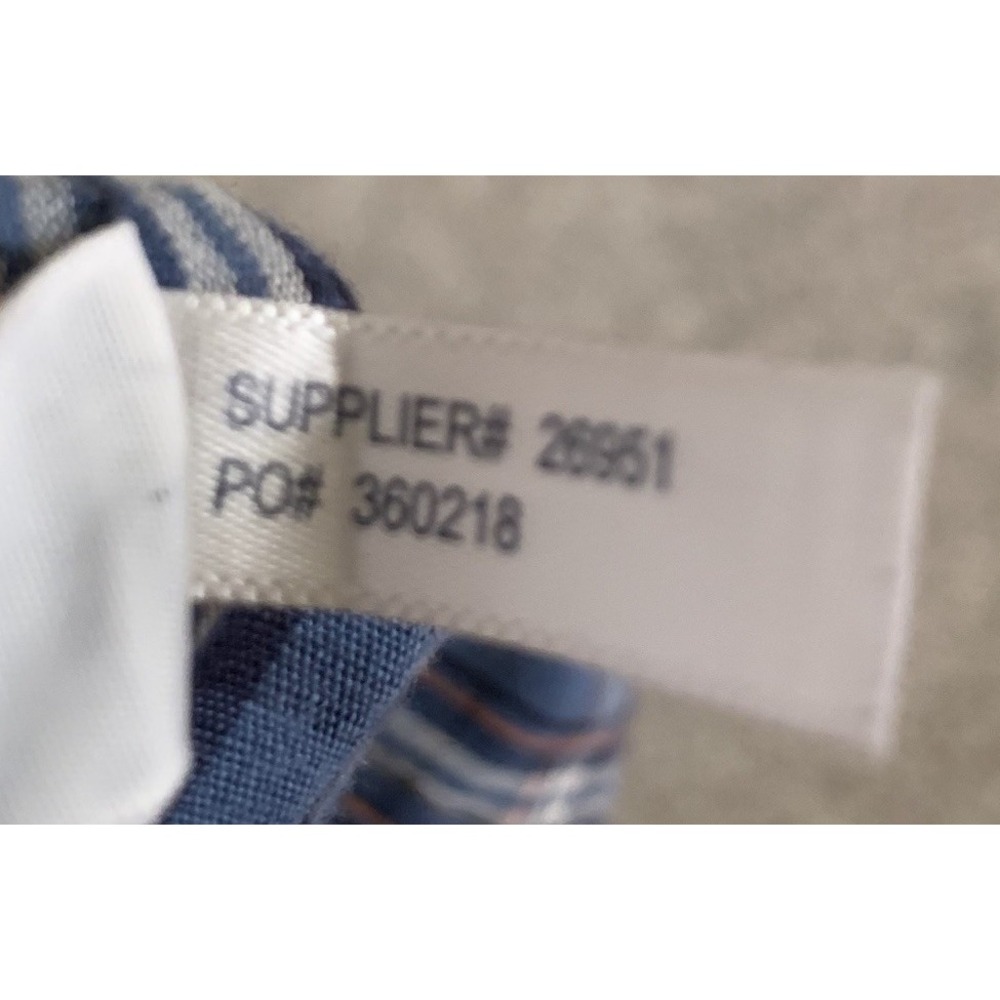 Polo Ralph Lauren Long Sleeved Linen Blend Workshirt‎ Blue Plaid Men's Small - Picture 8 of 8